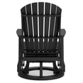 thumbnail image 4 of Signature Design by Ashley Hyland wave Outdoor Swivel Glider Chair, Black, 4 of 7