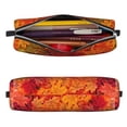 thumbnail image 2 of Honeii Autumn Leaf Pattern Pencil Case, Pencil Pouch, Pencil Case Small, Pencil Pouch Aesthetic, PVC Pencil Pouch, Pencil Bag, Makeup Pouch, 2 of 7