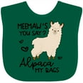 thumbnail image 3 of Inktastic Meemaw's You Say Alpaca My Bags Boys or Girls Baby Bib, 3 of 4