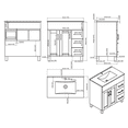 thumbnail image 3 of 32 Inch Single Sink Espresso Cabinet With Ceramic Basin Countertop - Laviva, 3 of 3