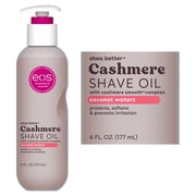 (2 pack) eos Cashmere Shave Oil for Smooth Skin - Coconut Waters - 6 fl oz