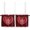 Mother''s Daybob8871, variant on Red Love Mom Mother''s Day Buffalo Window Tier Curtains 36 Inches Long Set of 2 Panels, Half Windows Rod Pocket Kitchen Curtains Black Red Plaid Small Kitchen Drapes for Bathroom Cafe