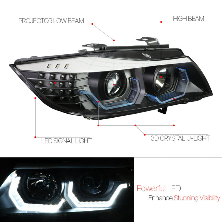 3D-Halo-Scheinwerfer-Set im BMW E90 G80-Stil