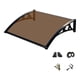 thumbnail image 5 of Toldo para ventana Toldo para puerta transparente resistente, toldo para puerta multiusos, ventana Marrón 60cmx100cm, 5 of 7