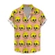 thumbnail image 3 of Camisas vintage con estampado floral de calaveras para hombre, divertidas camisetas de manga corta con estampado de calaveras en 3D, camisas hawaianas con solapa estampada para hombre, 3 of 5