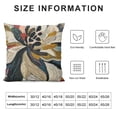 thumbnail image 5 of FUMJ Brown Tan Black Pillow Covers Dahlia Floral Decor Throw Pillows Spring Summer Modern Geometry Flower Outdoor Decorative Cushion Cases for Sofa Couch Bed Decorations, 5 of 5