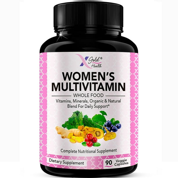 Vegan Women's Daily Multivitamin with Organic WholeFood Based Natural