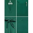 thumbnail image 4 of Adar Addition Go-Everyday Scrub Set For Men - Stylish Scrub Top & Cargo Scrub Pants - A9800 - Hunter Green - M, 4 of 7
