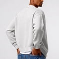 thumbnail image 4 of GrmtClth Mens Cardigan Sweaters Long Sleeve Waffle Textured Knit Sweater Casual Open Front Cardigan Button Down Lightweight Outfits White L, 4 of 4