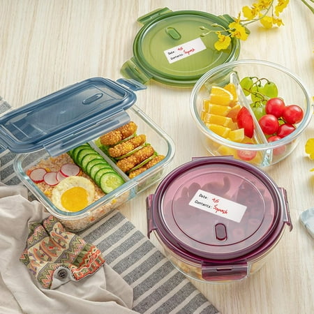 Self-Adhesive Removable Freezer Food Labels Easy Clean Leaves No Residue Cooler Food Storage ...