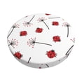 thumbnail image 1 of Balery Ladybug With Dandelion Fundas de asiento para taburete de bar redondo de tela de terciopelo ajustables que protegen de arañazos y manchas para sillas de 14 a 17 pulgadas.-13 inch, 1 of 7