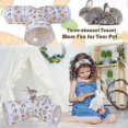 thumbnail image 5 of Bunny Tunnel Rabbit Tunnle Tubes Collapsible 3 Way Rabbit Toy Hideout Small Animal Activity Tunnel Toys For Rabbits Bunny Guinea Pigs Cats Chinchilla, 5 of 5