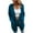 Blue, variant on TUWABEII Cardigan Sweaters for Women,Women's Casual Solid Color Loose Knit Top Sleeve V-Neck