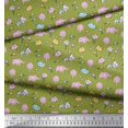 thumbnail image 3 of Soimoi Poly Georgette Fabric Cloud,Star & Cute Elephant Kids Print Sewing Fabric Yard 42 Inch Wide, 3 of 3