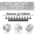 thumbnail image 4 of Sequin Table Runner, Glitter Table Runner, Rectangle Table Runner for Halloween, Christmas, Wedding Party, Birthday Party, Banquet Decor,12 x 108 Inch, 4 of 6