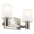 thumbnail image 4 of 55175NI Kichler Lighting Adani - 2 Light Bath Vanity In Modern Style-8.25 Inches Tall and 14.5 Inches Wide-Brushed Nickel Finish, 4 of 6