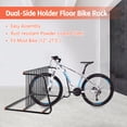 thumbnail image 6 of 10-Bike Heavy-Duty Steel Bike Storage Rack, Double-Sided Freestanding Bicycle Stand for Garage Yard Shop, Outdoor & Indoor Use, Easy Assembly, 6 of 13