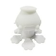 thumbnail image 3 of Cuenco de leche para mascotas jinwen comedero para cachorros silicona antiasfixia Base Plegable Blanca, 3 of 8