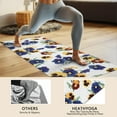 thumbnail image 4 of Pioneer Flower Floral Print Pattern Hot Yoga Mat Towel Non Slip for Hot Yoga - Quick-Drying Yoga Mat Cover with 4 Corner Pockets with Travel Bag - Hot Yoga Towel Non Slip 70"x26", 4 of 6