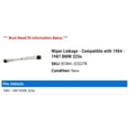 thumbnail image 2 of Wiper Linkage - Compatible with 1984 - 1987 BMW 325e 1985 1986, 2 of 2