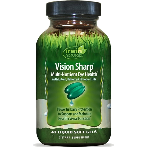 Irwin Naturals Vision Sharp Multi-Nutrient Eye Health – 60 Liquid Soft-Gels