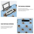 thumbnail image 5 of Daiia Brown French Bulldog Luggage Cover, Thickened Washable Travel Luggage Covers, Elastic Unique Baggage Covers for 18-20 inch Luggage-Large, 5 of 9