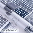 thumbnail image 4 of Modern Geometric Shower Curtain Blue, Waterproof Shower Curtains and Polyester Bath Curtain for Bathroom, Textured Fabric Shower Curtain Set with 12 Hooks, Machine Washable, 72 x 72 inch, 4 of 6
