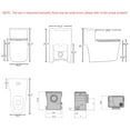 SUPERFLO Onepiece Macerating Toilet System With 600w Macerator Pump