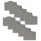 thumbnail image 5 of 10 Uds Portatarjetas Horizontales de Cuero PU Kusrkot Insignias de Nombre Tarjeta de Identificación Gris, 5 of 8