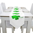 thumbnail image 4 of EREHome Four Leaf Clover Table Runner 13x70 Inches Green Table Top Decoration, 4 of 5