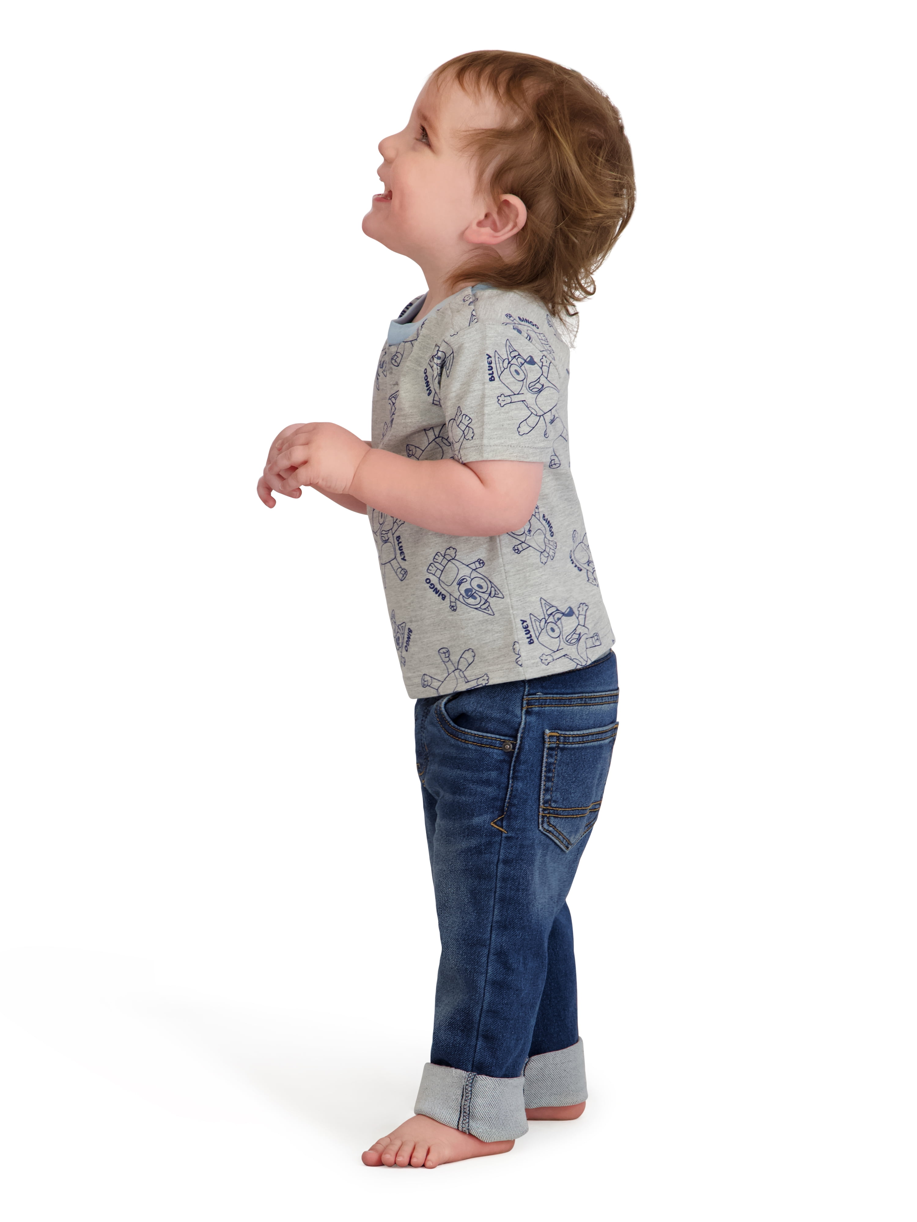 Bluey Baby Boy 2 Pack Short Sleeve Tee Shirts, Sizes 0/3 Months-24 Months