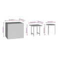 thumbnail image 7 of Rattan Side Tables Set of 3, Black Outdoor End Tables, Nesting Coffee Table Set, 7 of 7