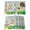 Green Brown, variant on Placemats 1 Pack, Happy Easter Woven Placemat, Linen Place Mats for Kitchen/Dining Tables, Spring Easter Eggs Bunny Floral Blue Wood Washable Table Mats for Party