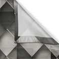 thumbnail image 3 of Ambesonne Geometric Kitchen Curtains, Grey Ombre Squares, 55"x39", Charcoal Grey White, 3 of 3