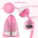 thumbnail image 3 of Bolsas para zapatos COIDEA, 5 unidades, rosas, no tejidas, con cordón, viaje, 3 of 7