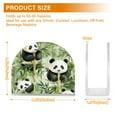 thumbnail image 4 of BZSMCE Napkin Holder Creative Pandas Among Bamboo Bliss Pattern Classic Napkin Holders, 4 of 9