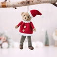 thumbnail image 4 of WEGFTDUOP Christmas Decoration Bear Christmas Tree Pendant Plastic Material Festival Ambiance Decoration Pendant Christmas Tree Window Decoration Christmas Indoor Outdoor Ornaments, 4 of 6