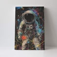 thumbnail image 4 of 16x24 inch Paintings On Canvas Graffiti Astronaut Poster,Home Room Decor Study,Bedroom Accessory,Indoor Cafes,Bar,Man Cave,Lounge Wall Decor Frameless Canvas Painting,Funny Astronaut Prints, 4 of 6