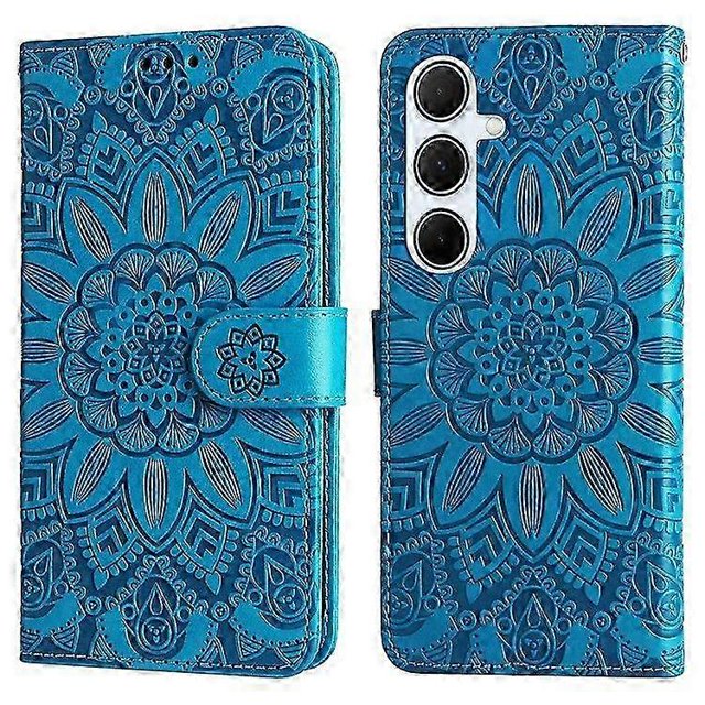 For Samsung Galaxy A36 5G Case Sunflower Imprint Leather Wallet Phone Cover