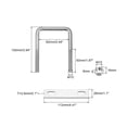 thumbnail image 2 of Unique Bargains Square U-Bolts 2 Sets 62mm Inner Width 100mm Length M10 304 Stainless Steel U Clamp Bolt, 2 of 5