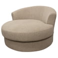 thumbnail image 5 of 44" Sand Linen Solid Color Swivel Barrel Chair, 5 of 5