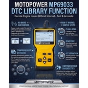 MOTOPOWER Car OBD2 Code Reader OBD2 Scanner Engine Fault Code Reader Car Diagnostic Scan Tool
