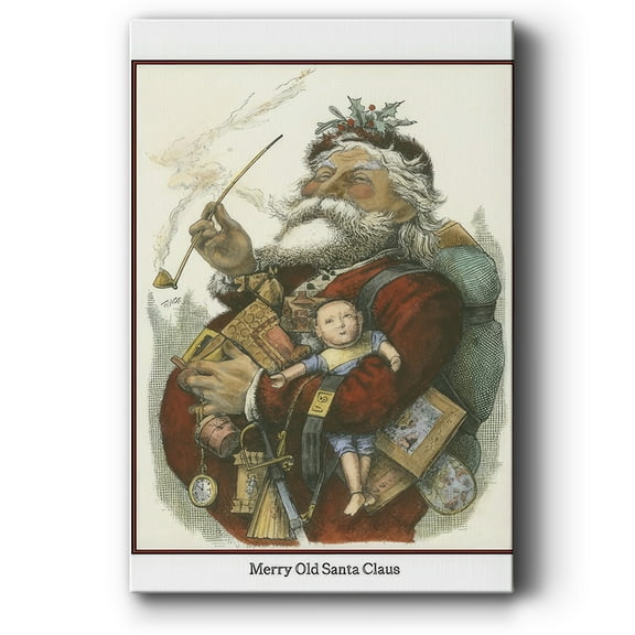 Merry Santa- Gallery Wrapped Canvas