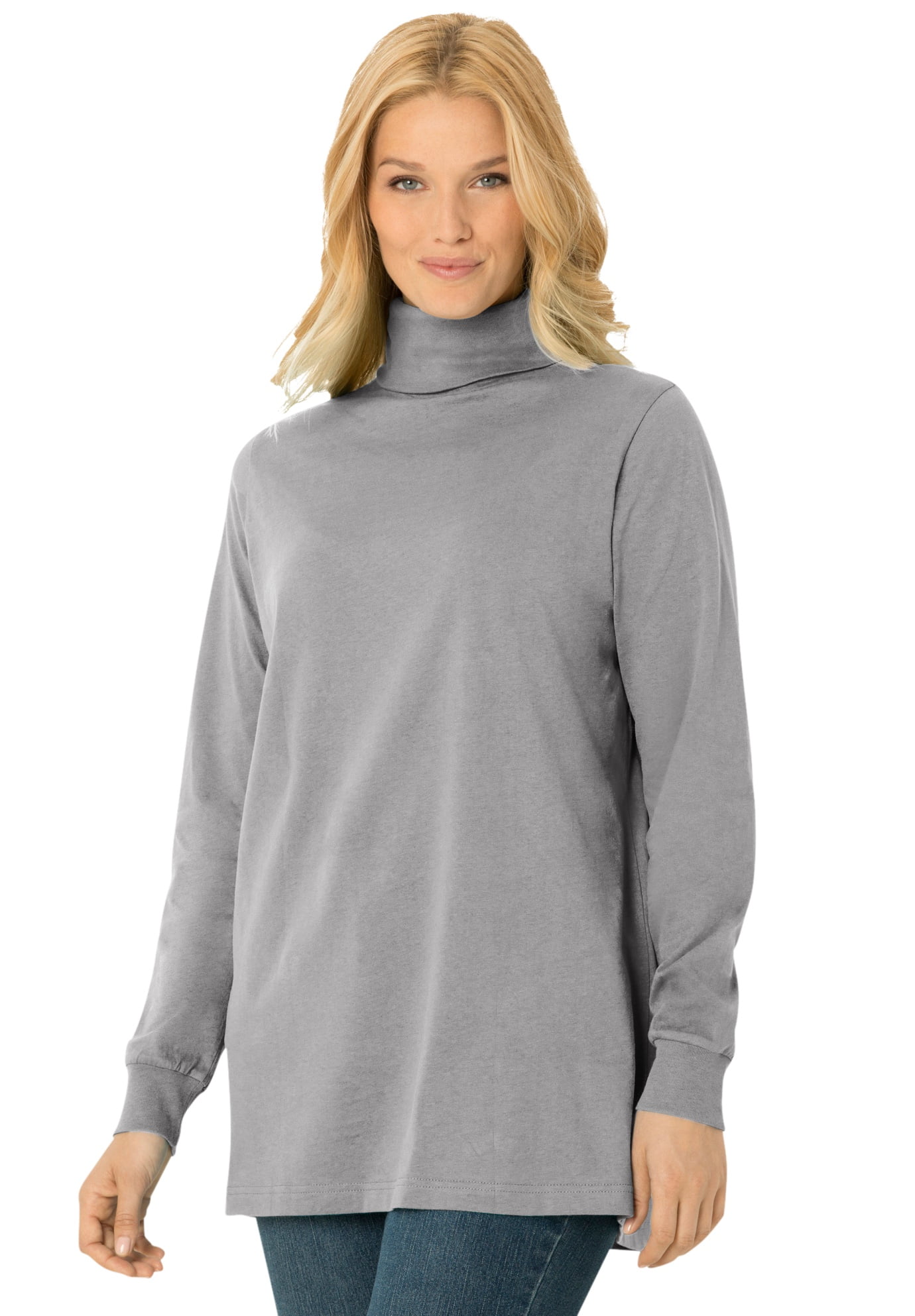 Long-Sleeve Turtleneck Tee Shirt 
