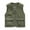 Army Green, variant on hotojiny Men's Cargo Vest Lightweight Zip up Sleeveless Travel Vest with Multi-pockets Outdoor Hiking Fishing Outwear