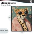 thumbnail image 4 of Stupell Industries Art Deco Glam Cheetah in Pink Fur Black Framed Giclee Art, 11 x 14, by The Prints Vibe, 4 of 8