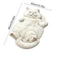 thumbnail image 3 of Cute Cat Shaped Rugs, Washable Soft Plush & Absorbent Floor Mat, Funny Cartoon Cat Carpet, For Entryway Rug Bathroom Tub, Shower Sink Kitchen Bedroom,F, 3 of 6