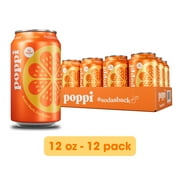 (12 pack) Poppi Orange Prebiotic Soda, 12 oz, 1 Pack Can