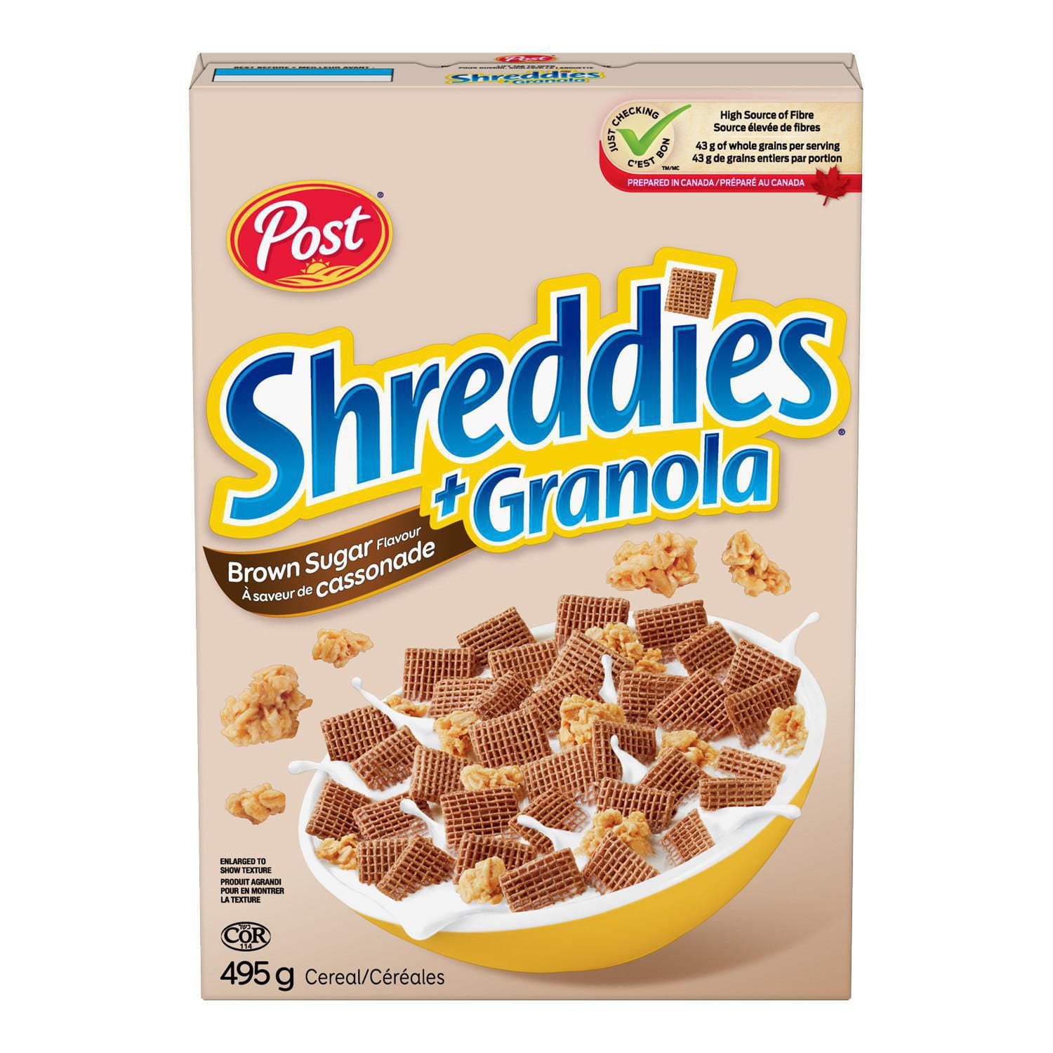 Post Shreddies À Saveur de Cassonade + Granola 395g