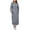 #0426-Gray, variant on Women's Casual Pocket Slim Pullover Maxi Hoodie Dress